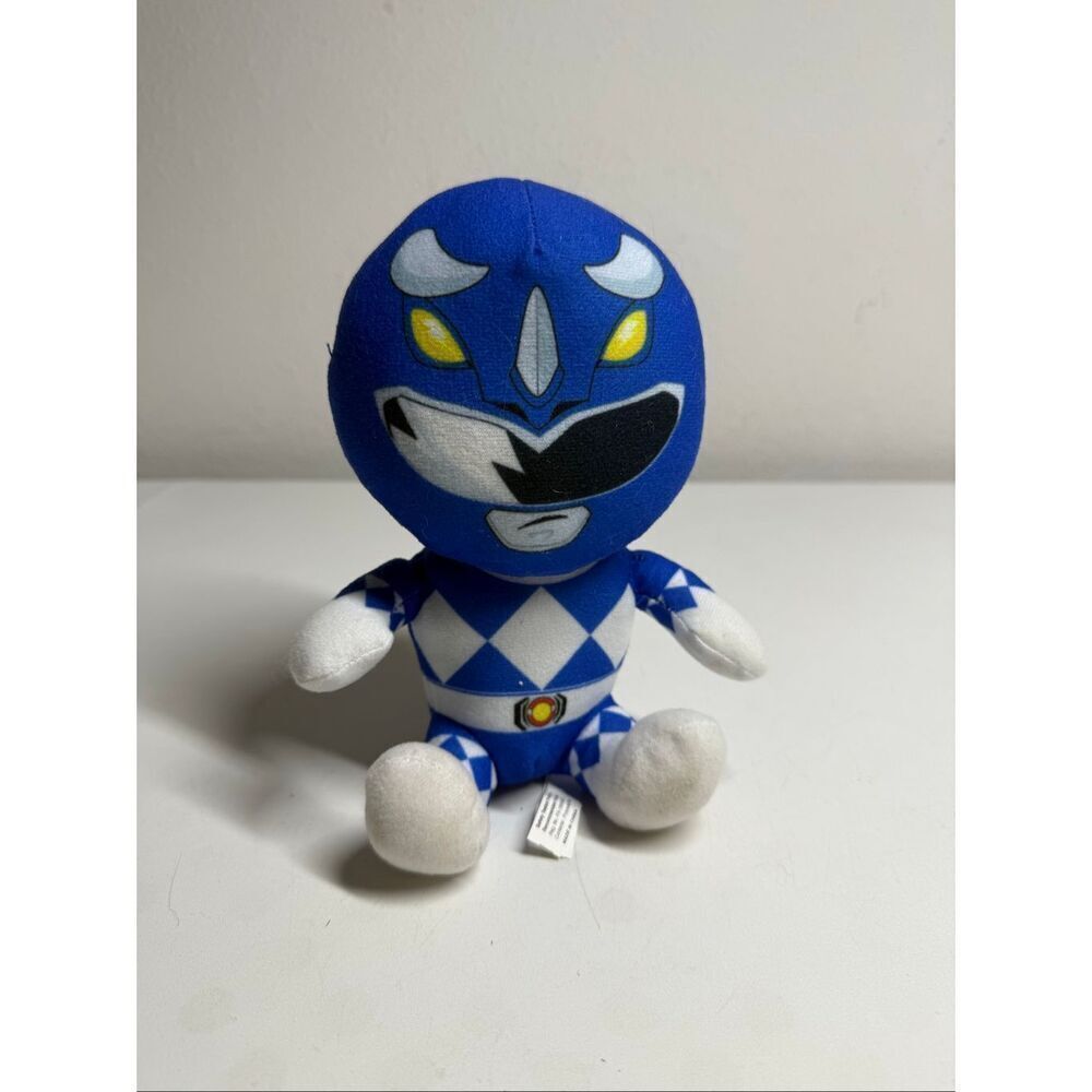 Power Rangers LARGE HEAD BLUE RANGER CHARACTER 7,5"Plush STUFFED ANIMAL Toy 2020